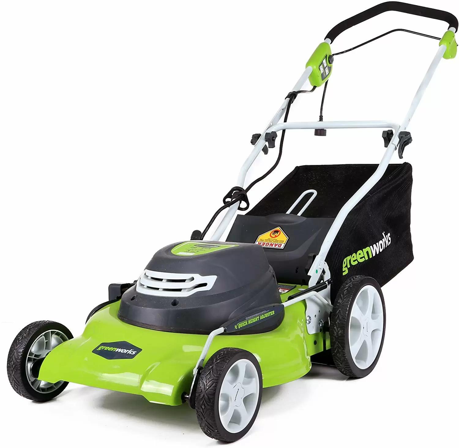 Greenworks 20in 3 in 1 12A Electric Lawn Mower Deals