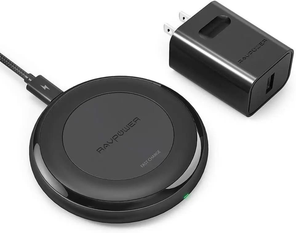 RAVPower 10W Wireless Charging Pad with QC 3.0 Adapter for $12.24