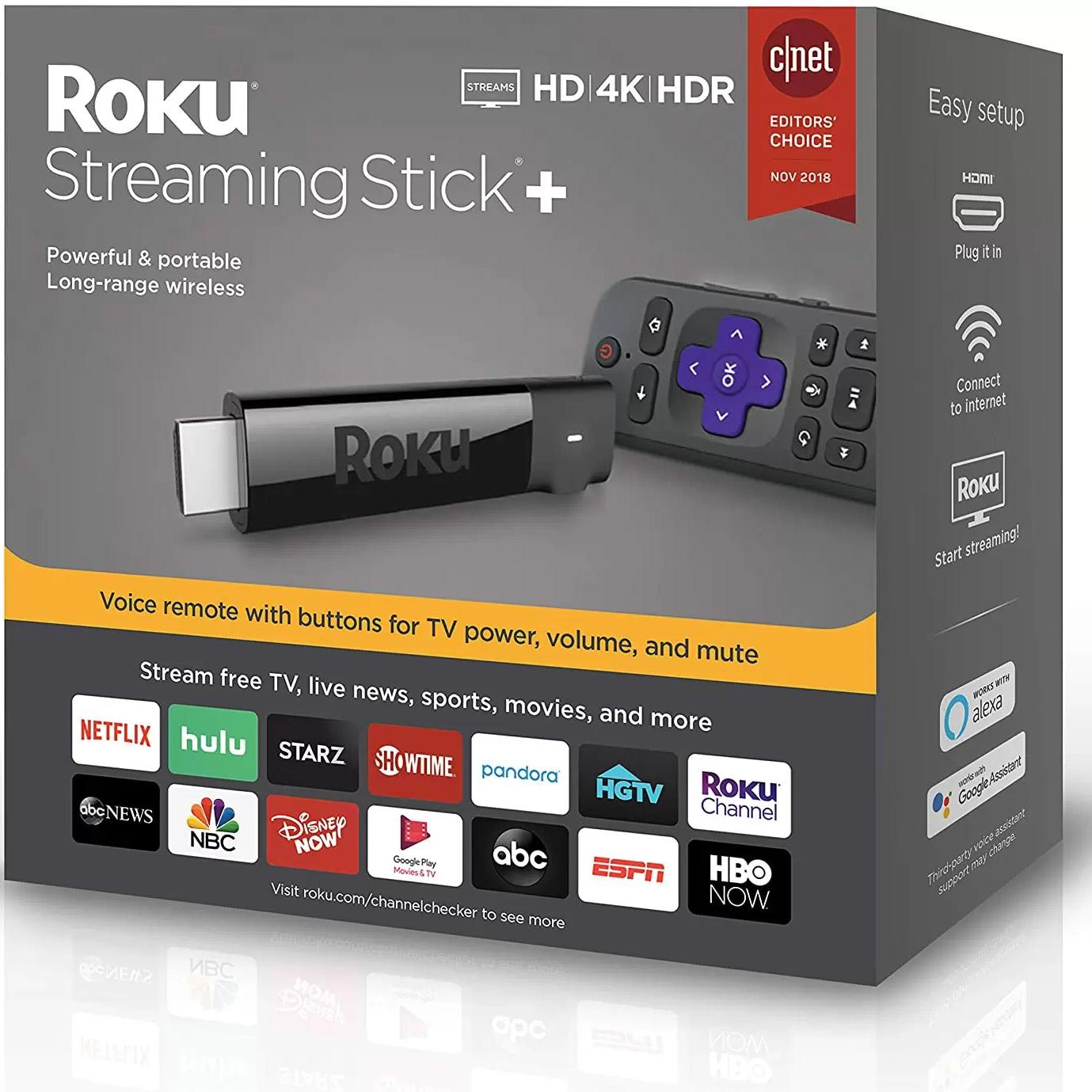 Roku Streaming Stick+ 4K HDR Streaming Stick for $39 Shipped