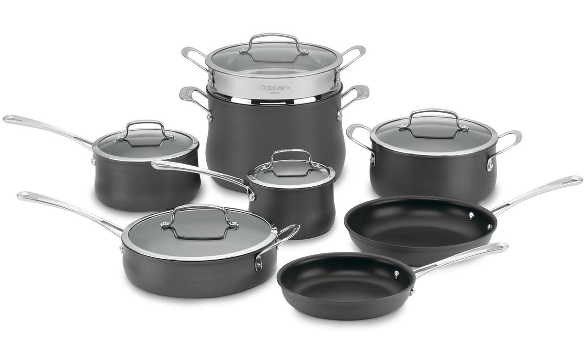 Cuisinart 13-Piece Contour Non-Stick Hard Anodized Cookware Set for $129 Shipped