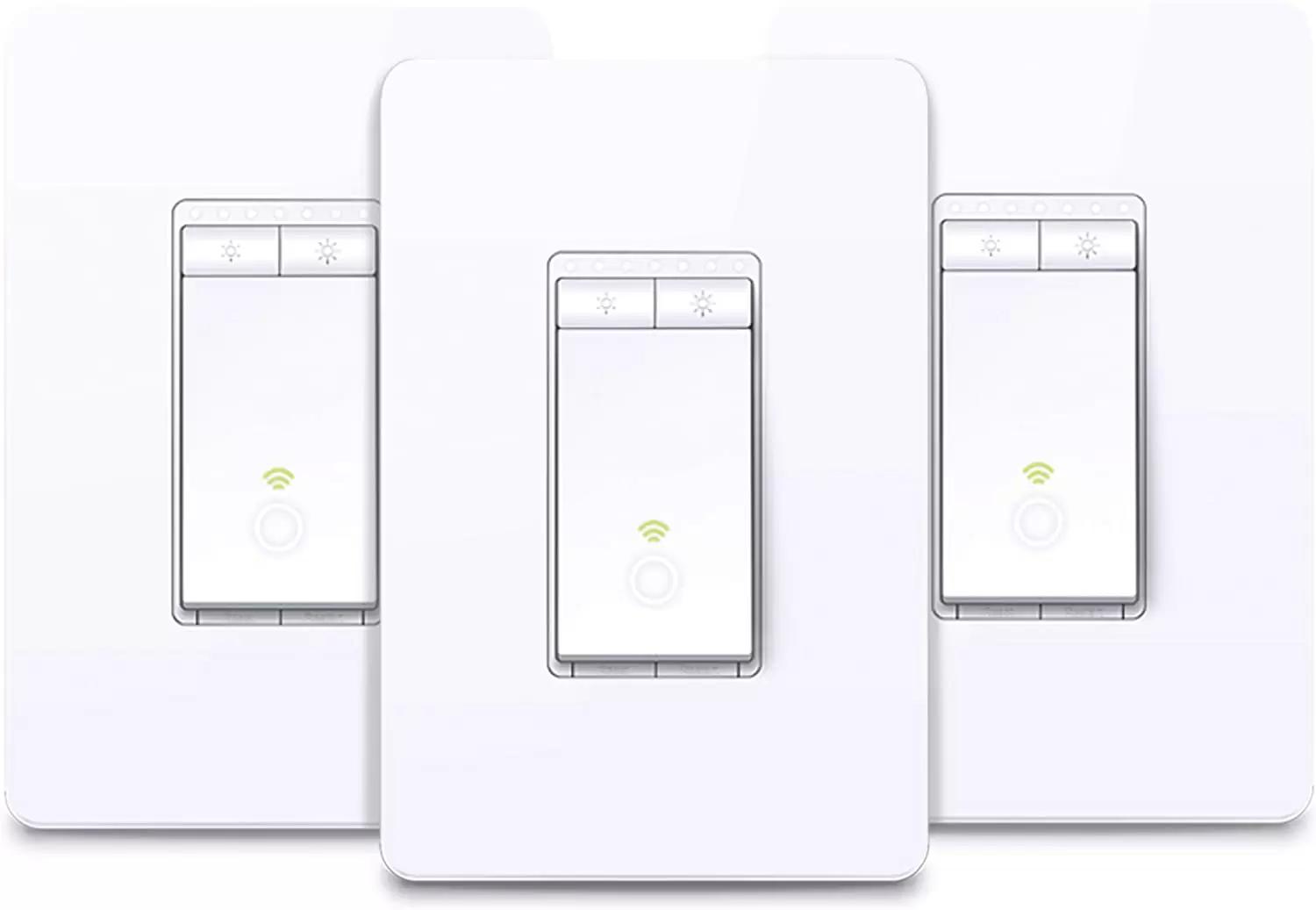 3 TP-Link HS220P3 Kasa Smart Dimmer WiFi Light Switches for $54.99 Shipped