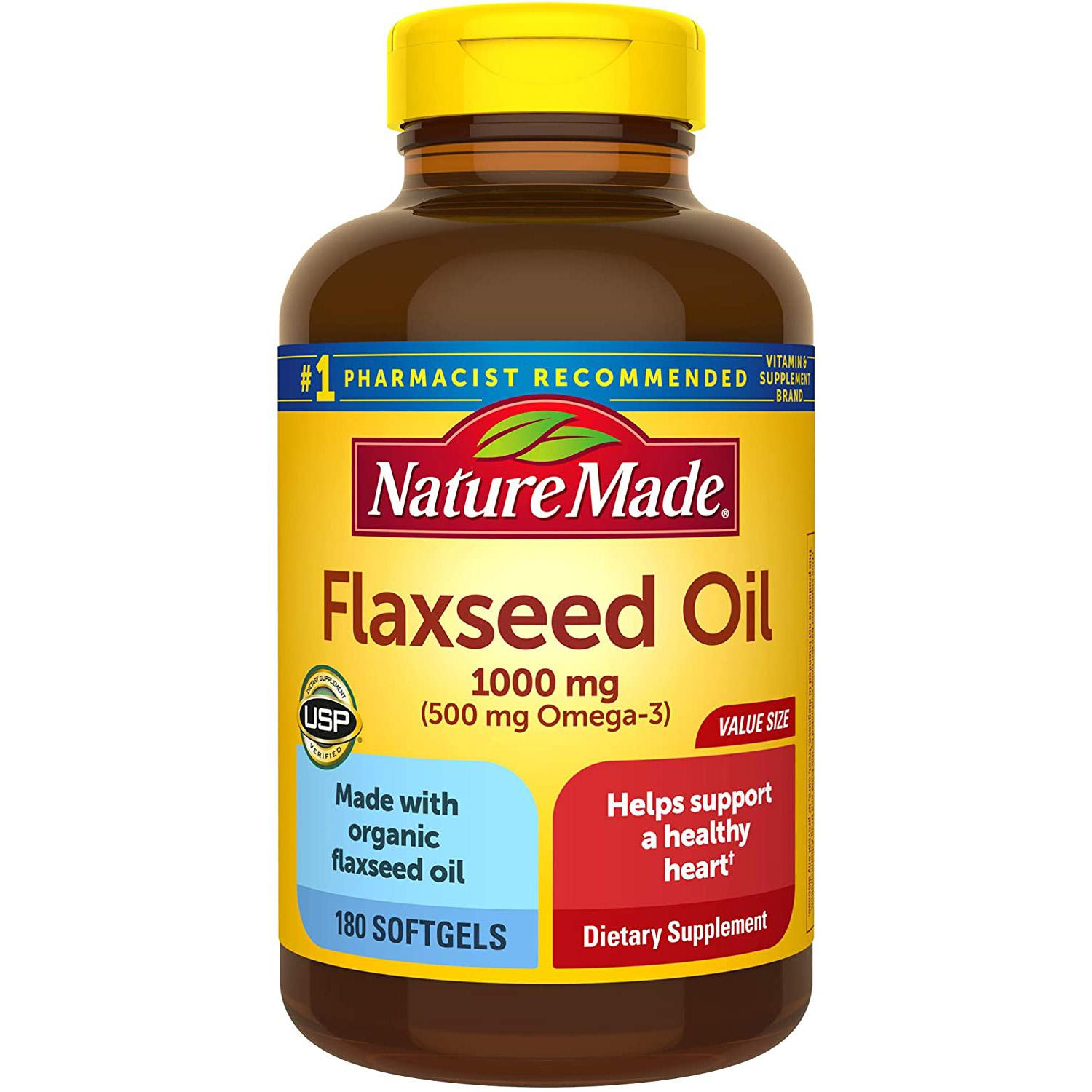 360 Nature Made 1000mg Flaxseed Oil Softgels for $12.40 Shipped