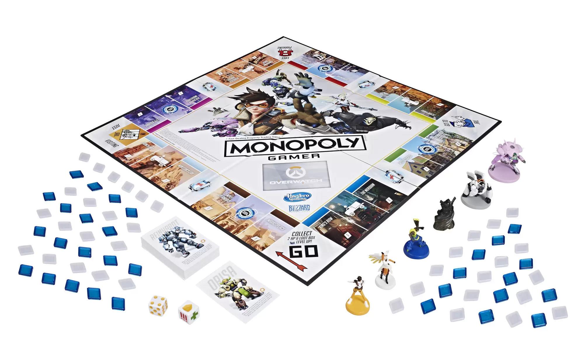 Monopoly Gamer Overwatch Collectors Edition Board Game for $9