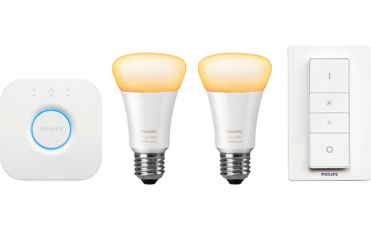 Philips Hue White Ambiance A19 2-Pack Kit for $49.99 Shipped