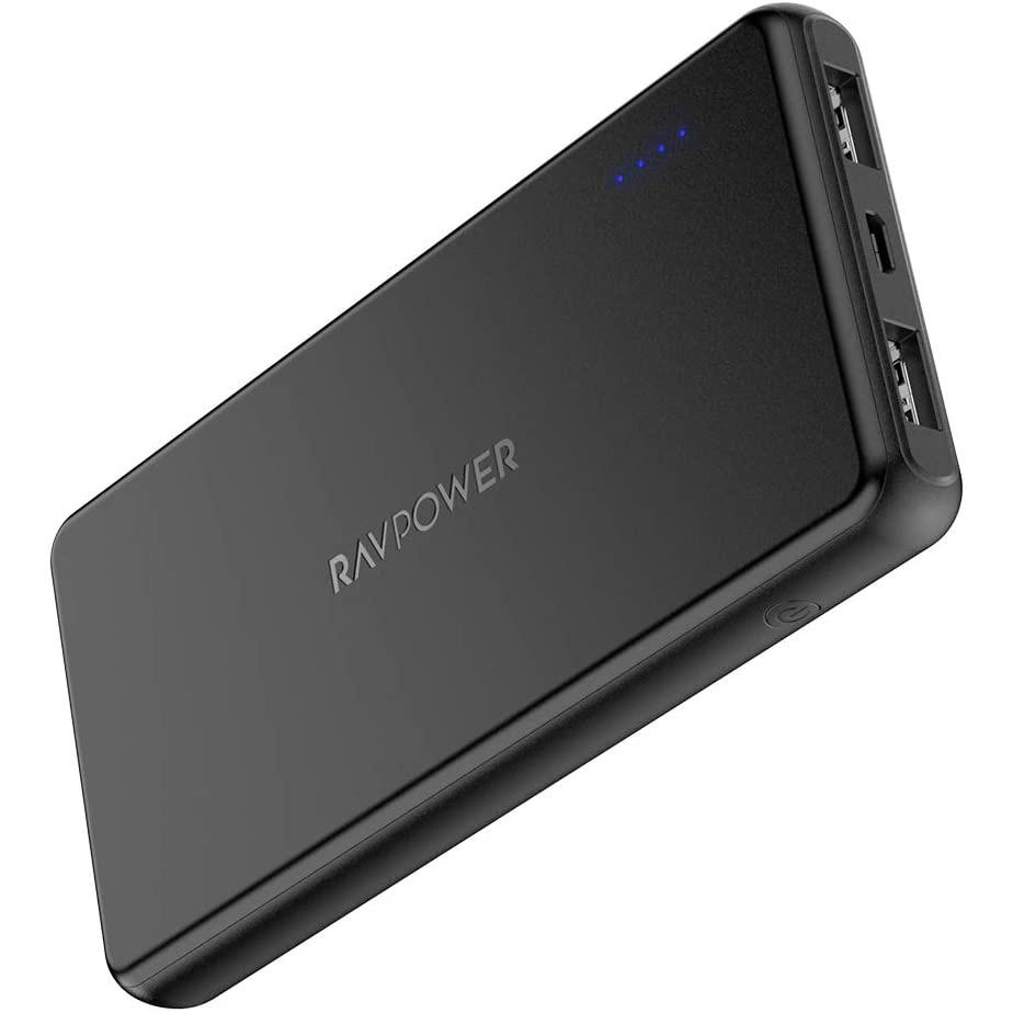 RAVPower 10000mAh Power Bank Dual USB Charger for $8.99