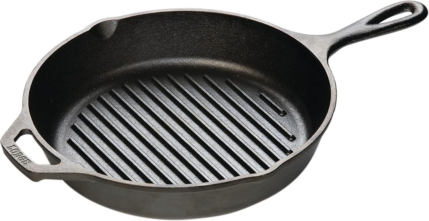 Lodge Pre-Seasoned 10.25in Cast Iron Skillet with Assist Handle for $13.99