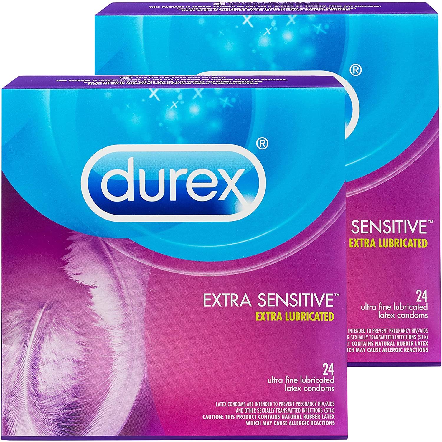 48 Durex Extra Sensitive and Extra Lubricated Condoms for $13.24 Shipped