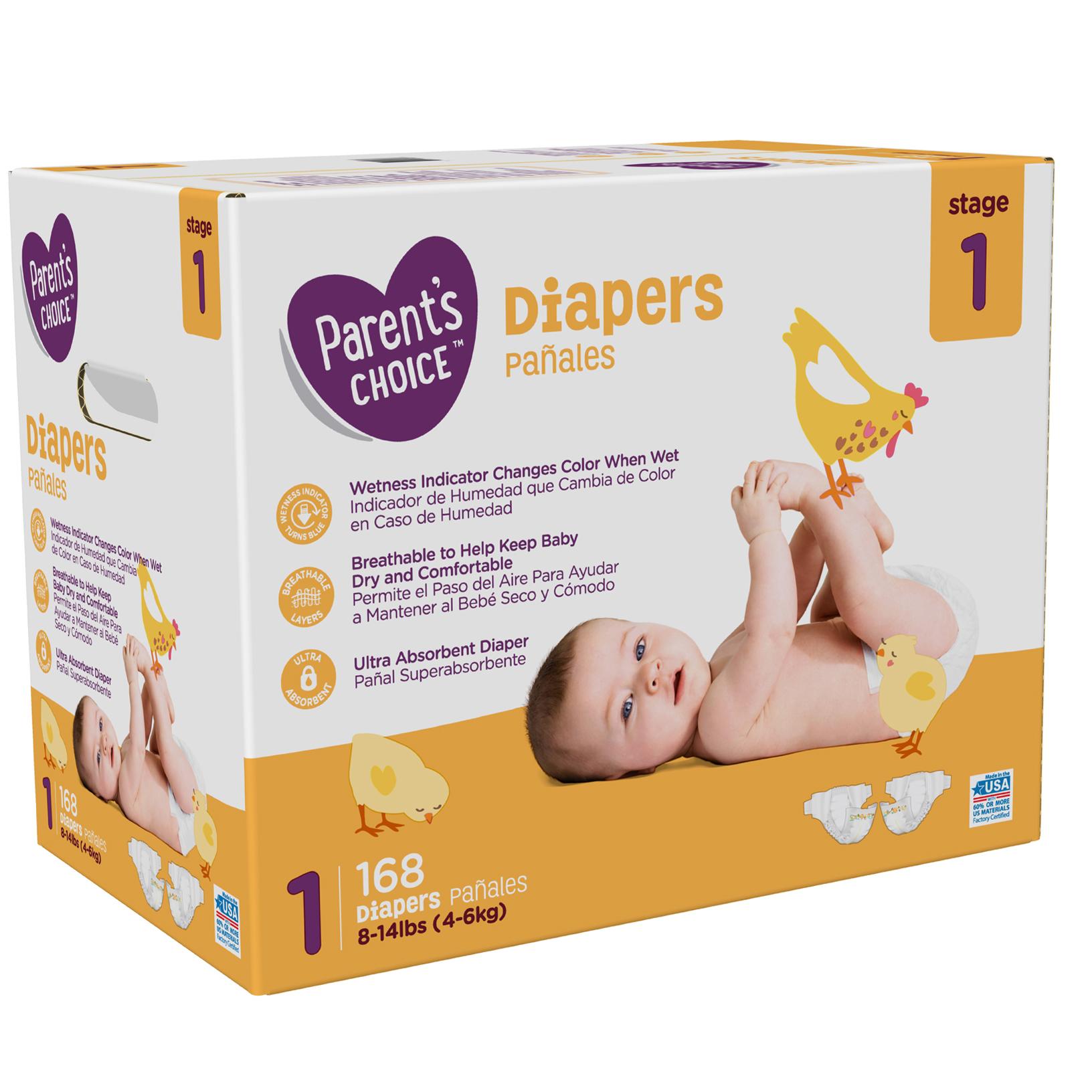 336 Choice Disposable Size-1 Baby Diapers for $17.57