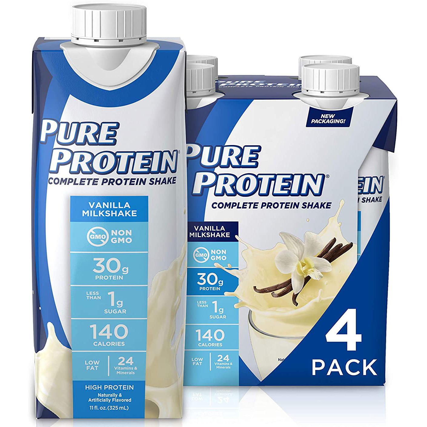 4 Pure Protein Complete Ready to Drink Shakes for $4.89 Shipped
