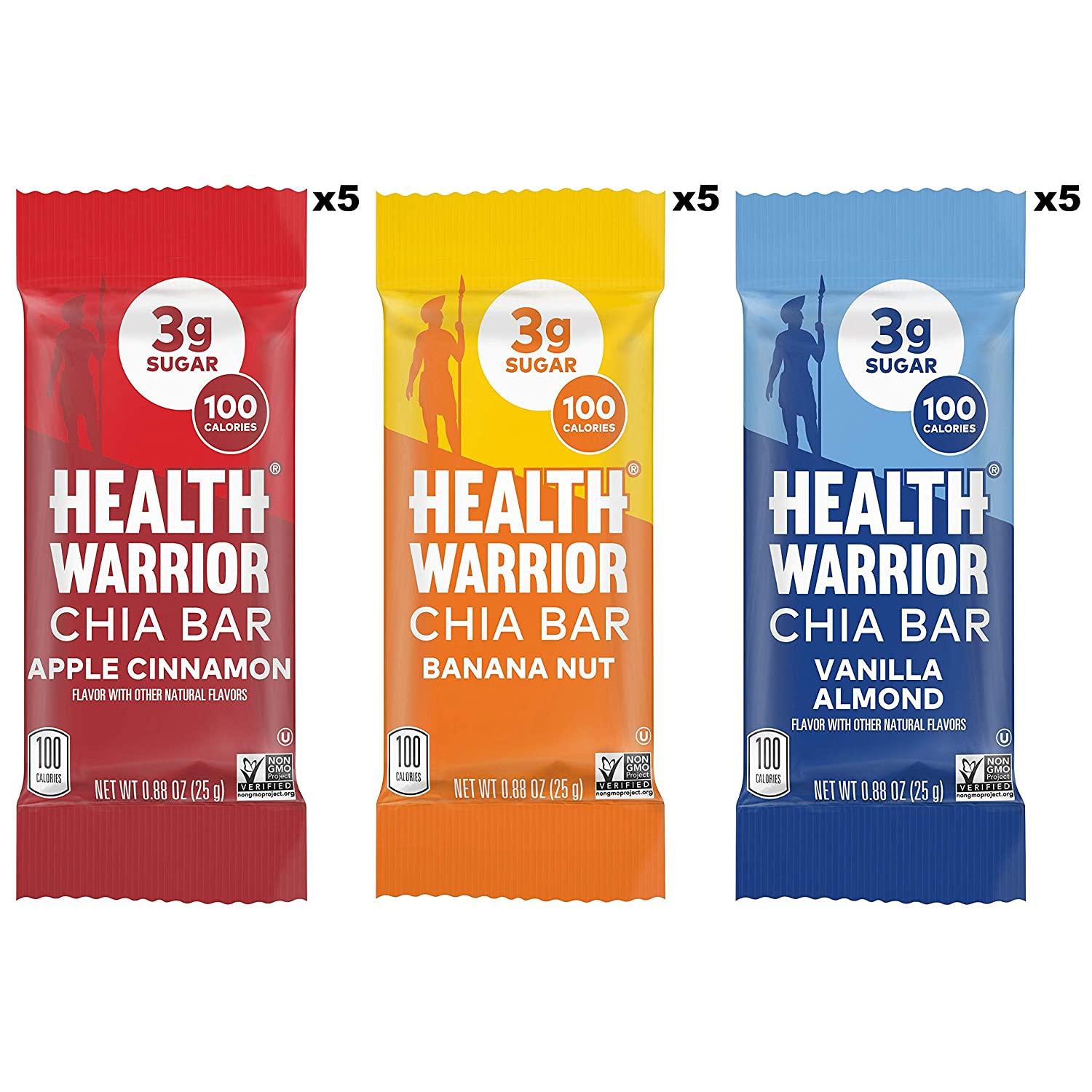 15 Health Warrior Chia Bars for $11.75 Shipped