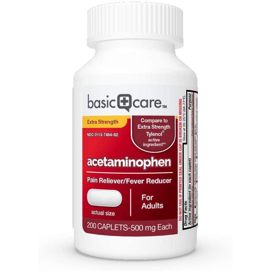 200 Amazon Basic Care Pain Relief Acetaminophen Caplets for $3.82 Shipped