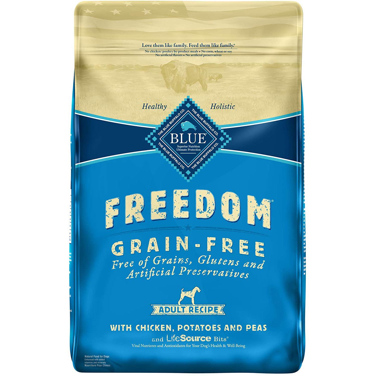 24Lbs Blue Buffalo Freedom Adult Dry Dog Food for $24.31 Shipped