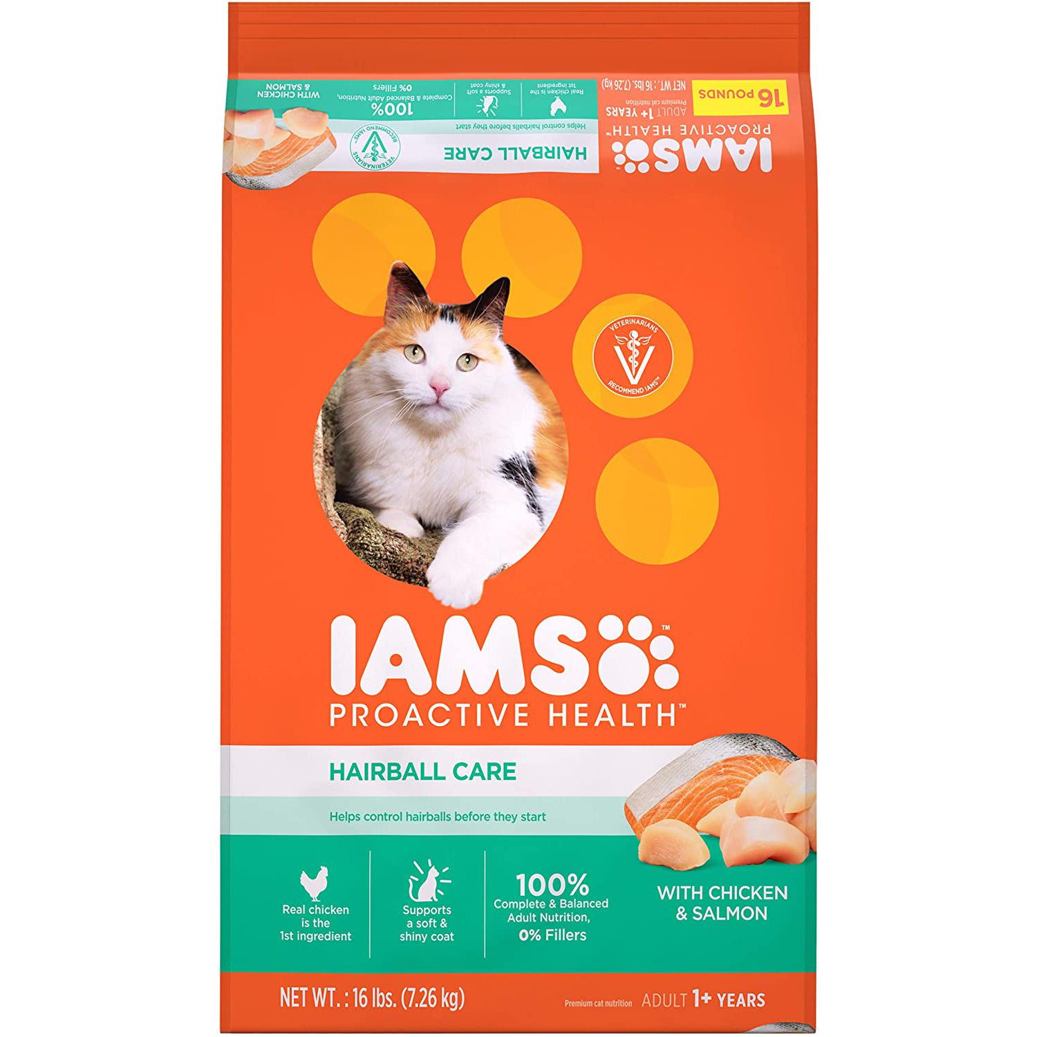 Iams ProActive Hairball Control Adult Dry Cat Food for 13.86 Shipped