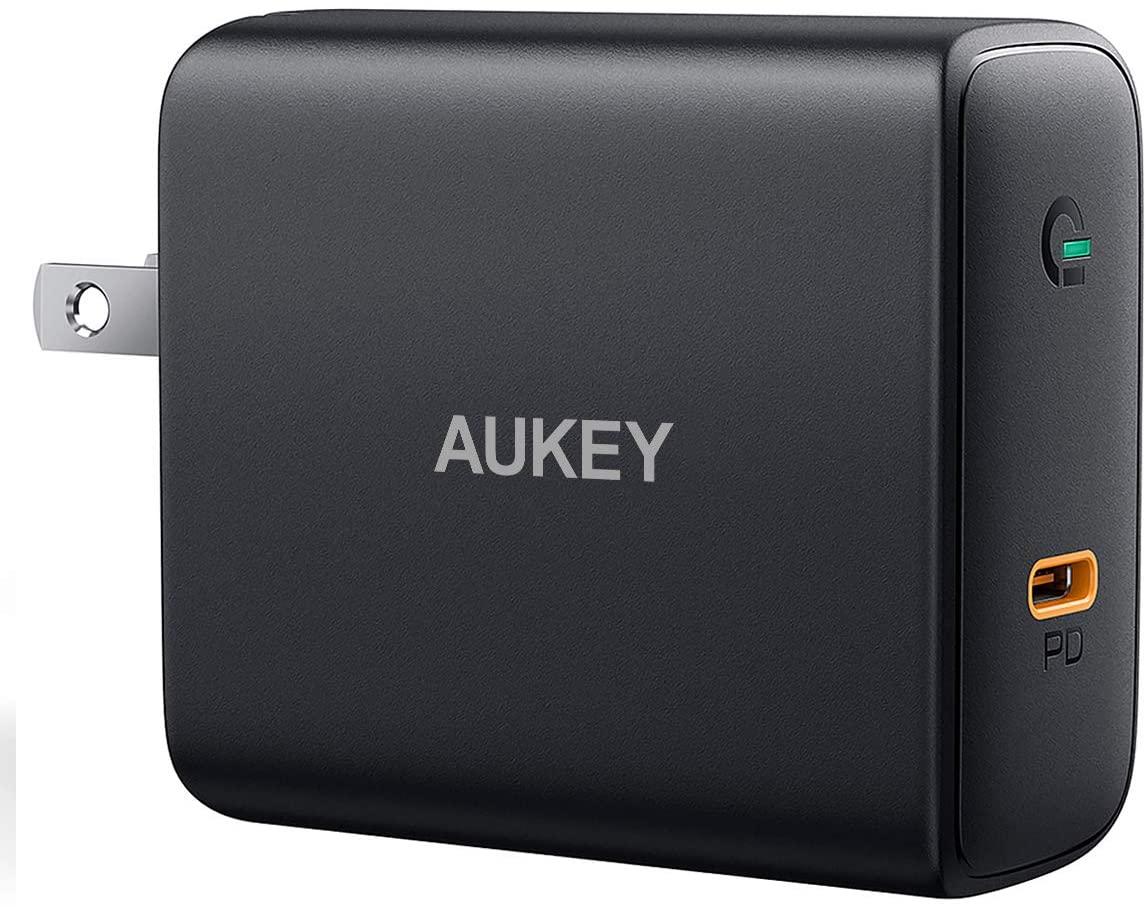 Aukey 60W GaN PD USB-C 3.0 Wall Charger for $15.46