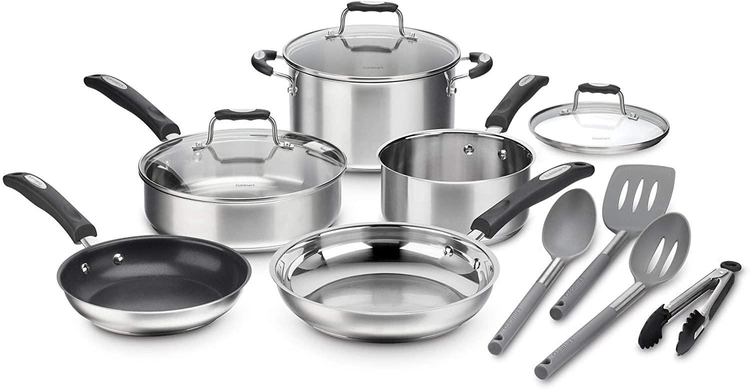 Cuisinart 12-Piece Multiclad Pro Triple Ply Stainless Cookware for $79.99 Shipped