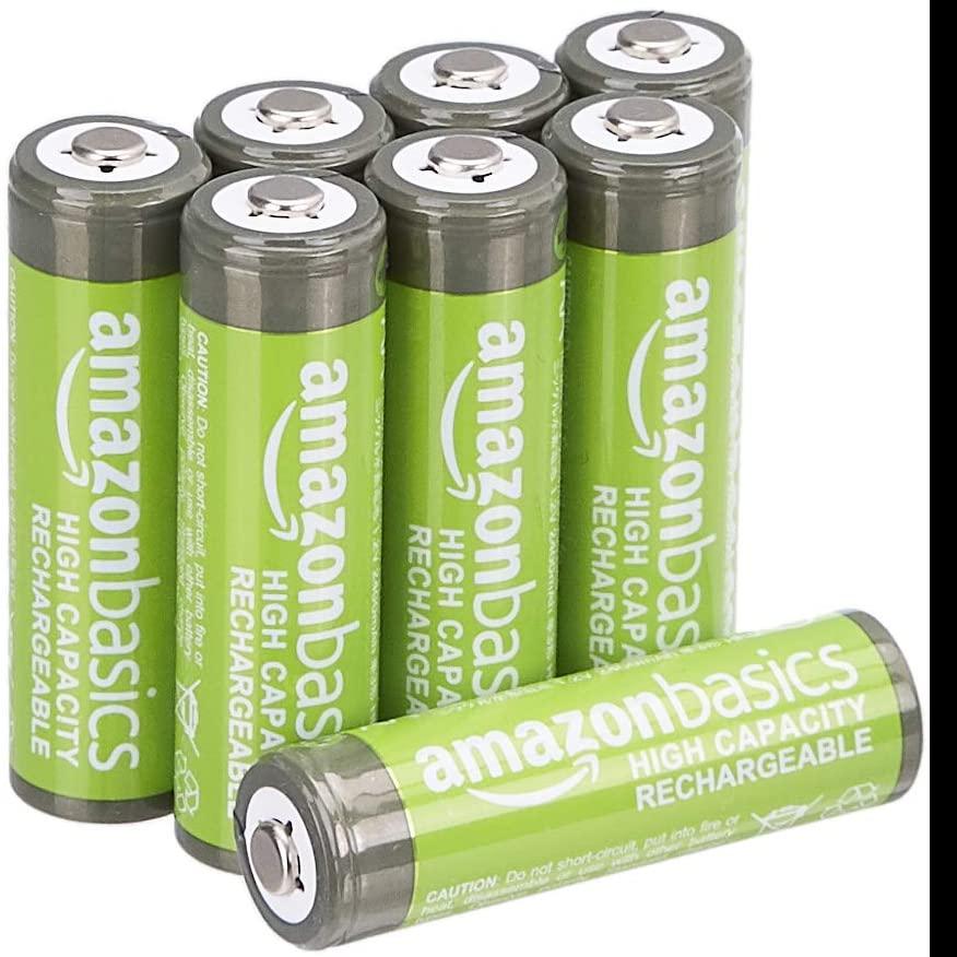 8 AmazonBasics AA High-Capacity Ni-MH Rechargeable Batteries for $15.19 Shipped