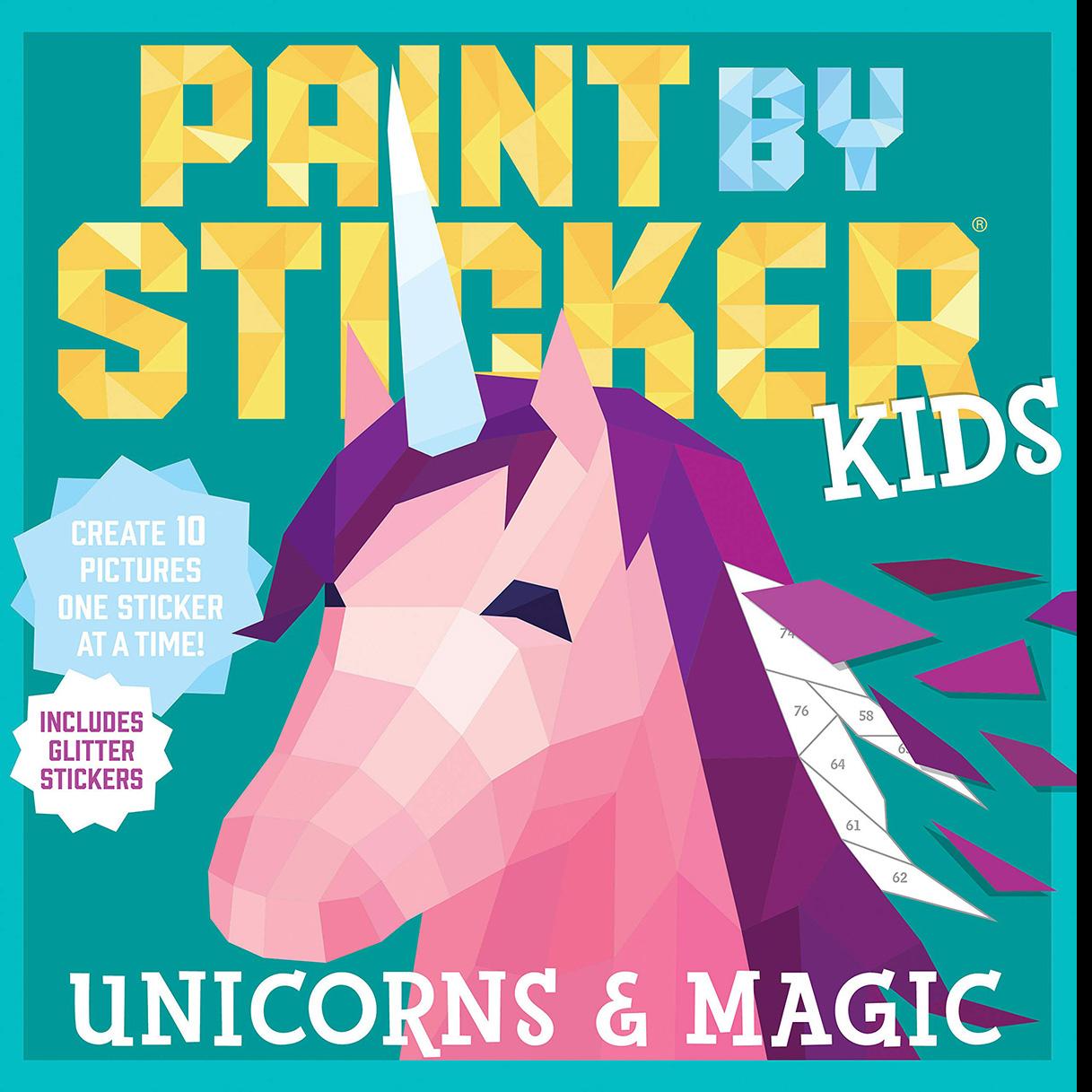 Paint by Sticker Kids Unicorns and Magic Paperback for $3.99