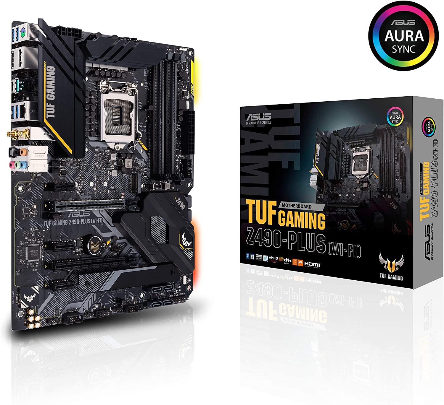 ASUS TUF Gaming Z490-Plus Wi-Fi 6 ATX LGA 1200 Motherboard for $167.19 Shipped