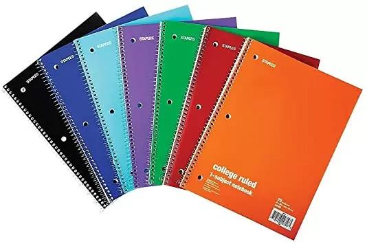 3 Staples 1 Subject Notebooks for $0.75 Shipped