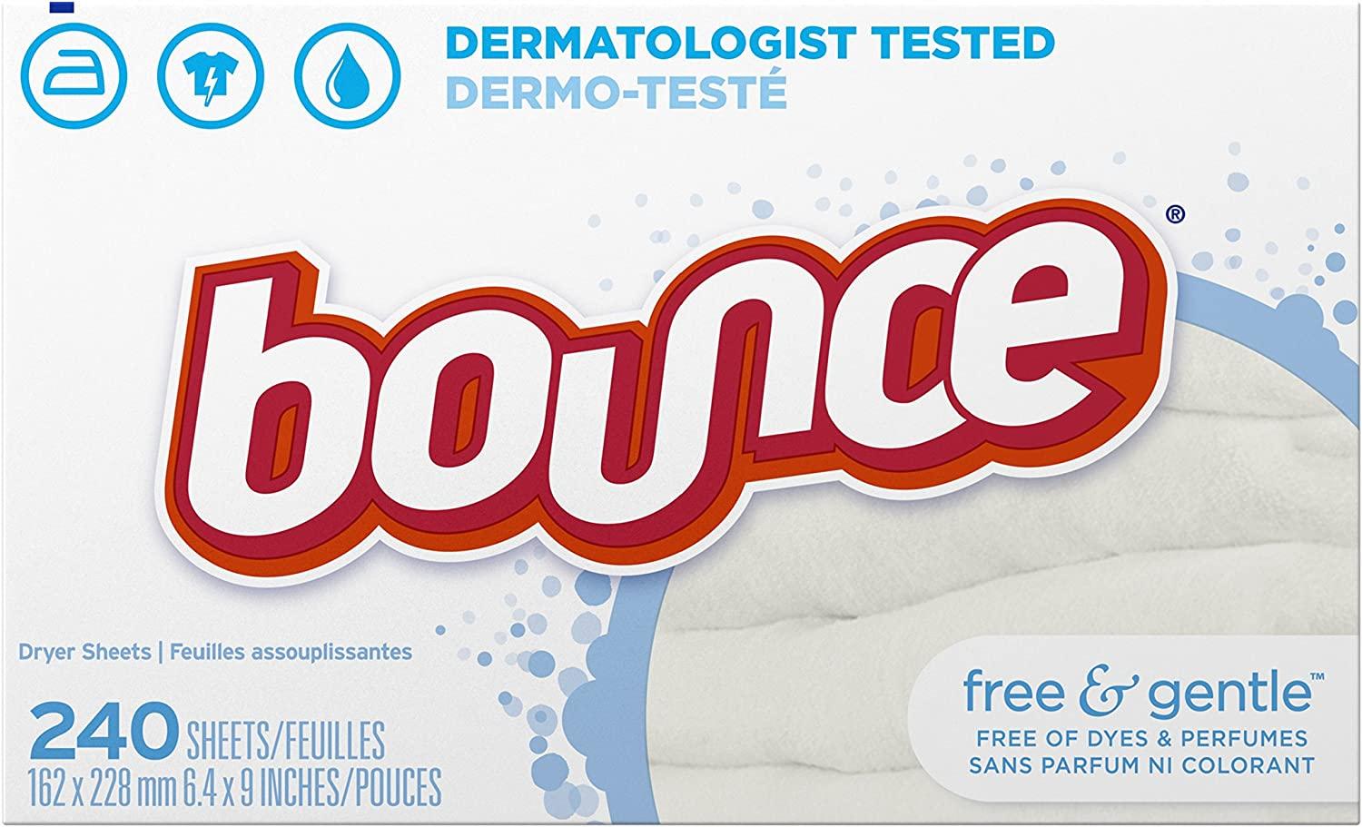 240 Bounce Fabric Softener Sheets for $5.49 Shipped
