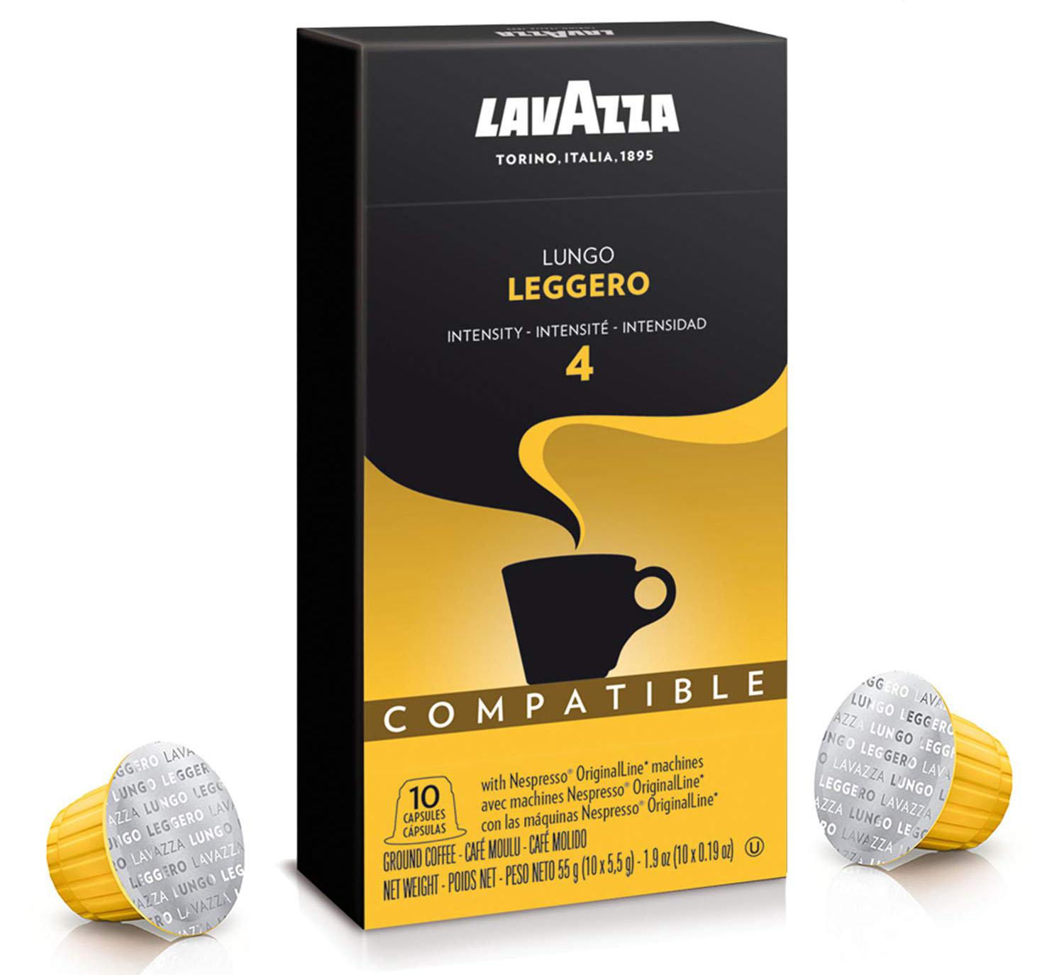 60 Lavazza Leggero Lungo Medium Roast Nespresso Capsules for $16.11 Shipped