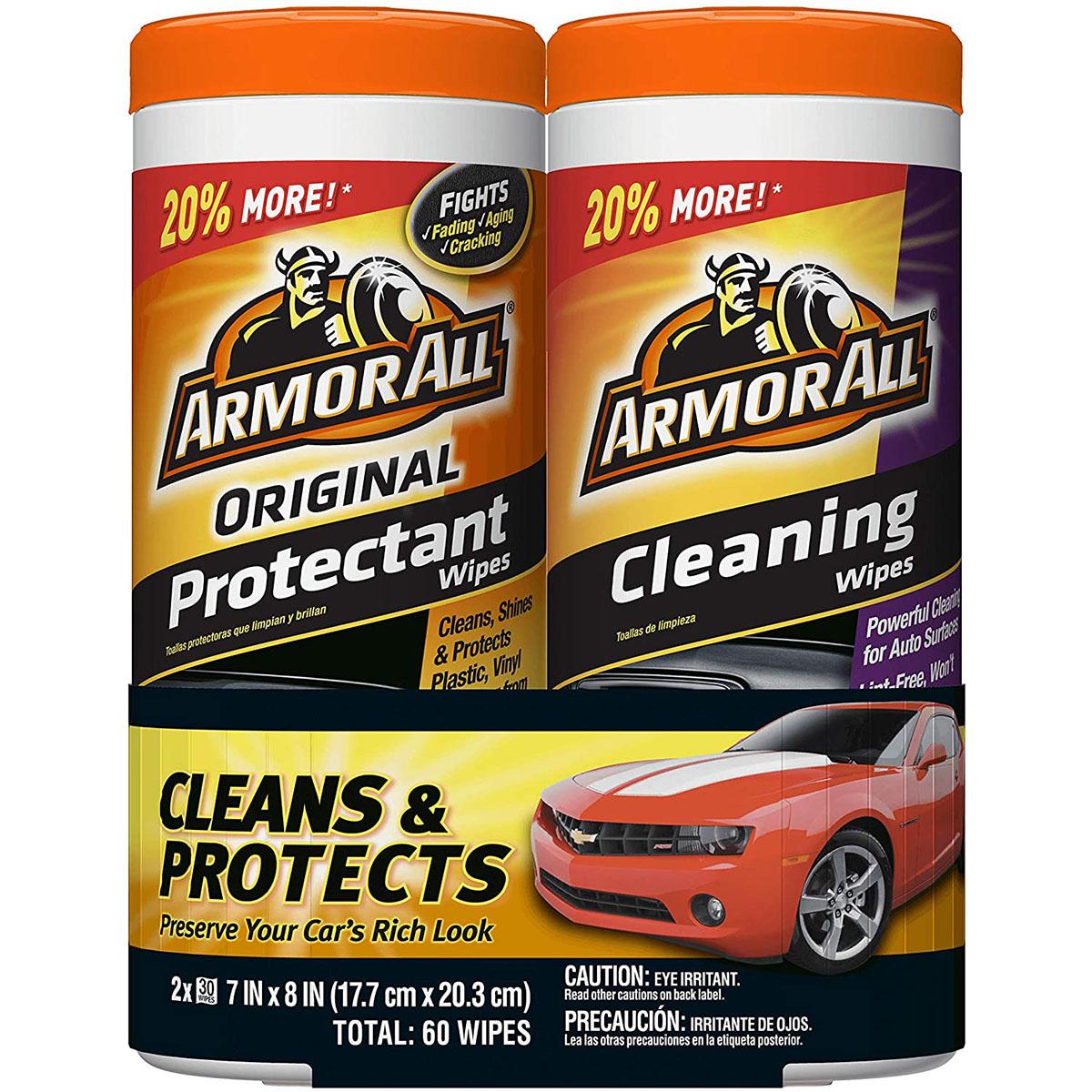 Armor All Car Leather Conditioner and Cleaner Wipes for $6.88