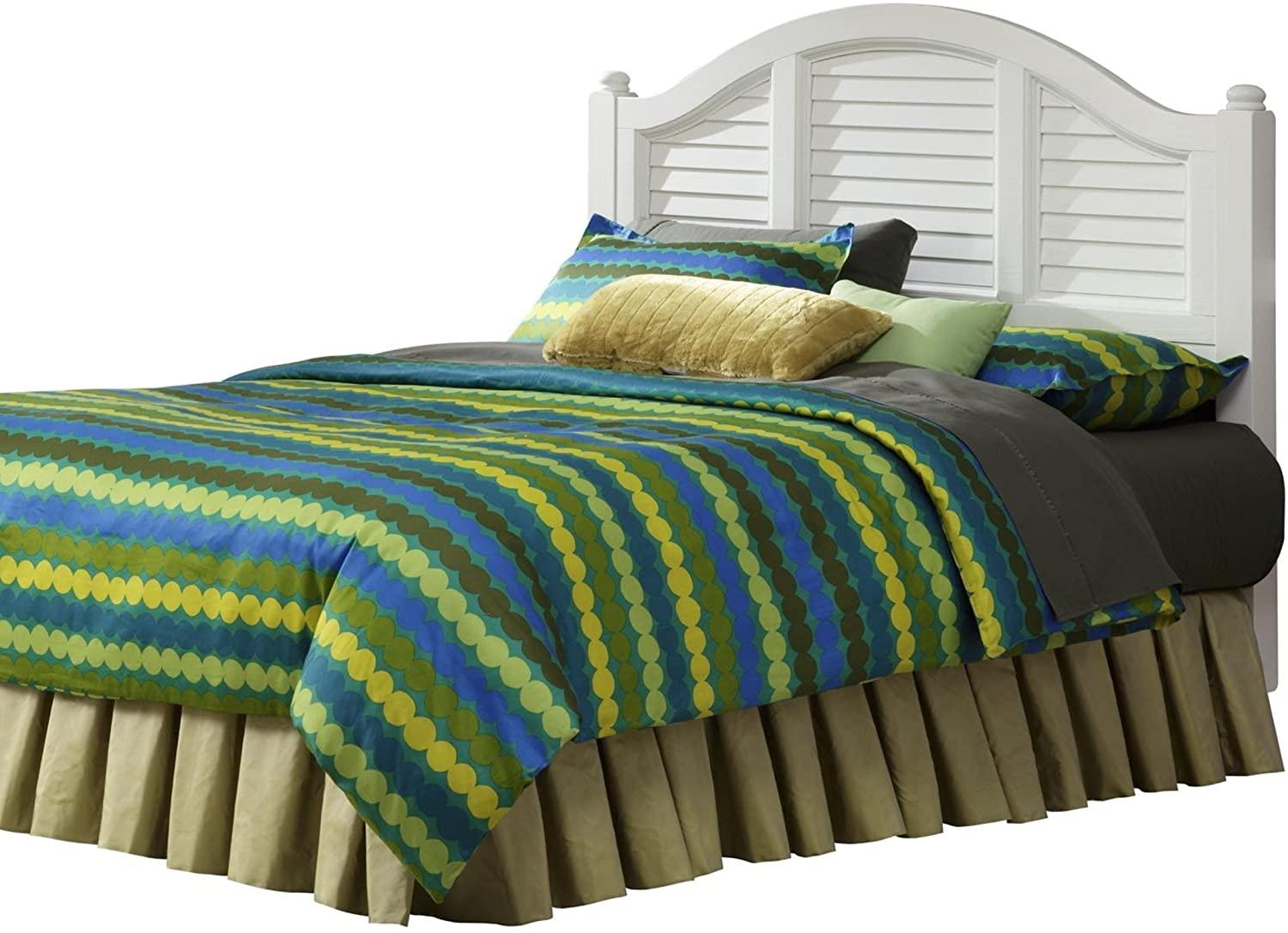 Home Styles Bermuda White Brushed King Bed Headboard for $260.13 Shipped