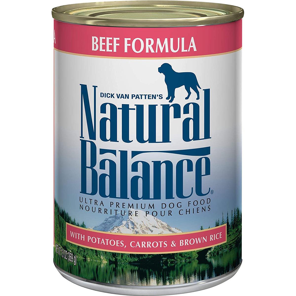 12 Natural Balance Ultra Premium Beef Formula Canned Dog Food for $13.30 Shipped