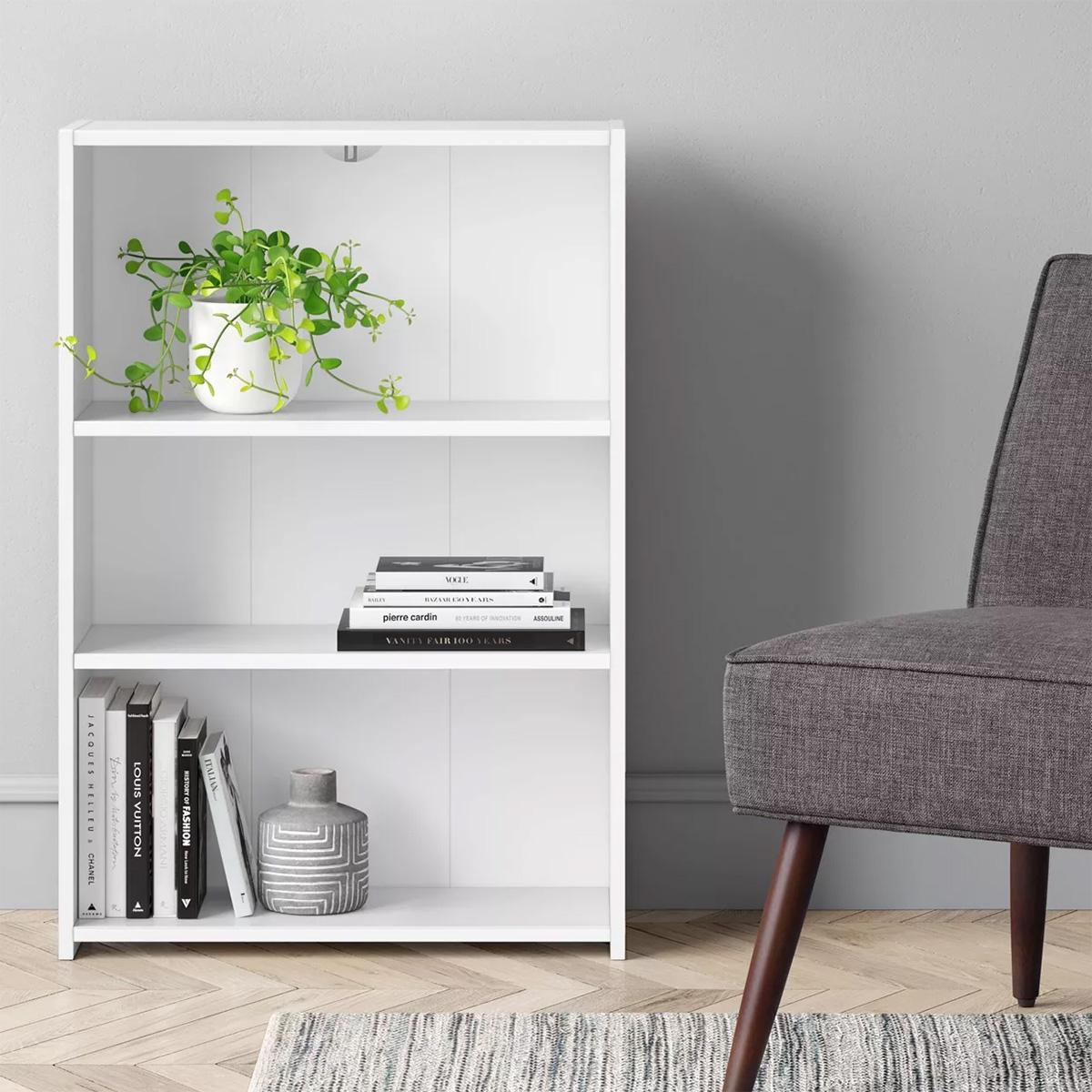 room essentials white bookcase