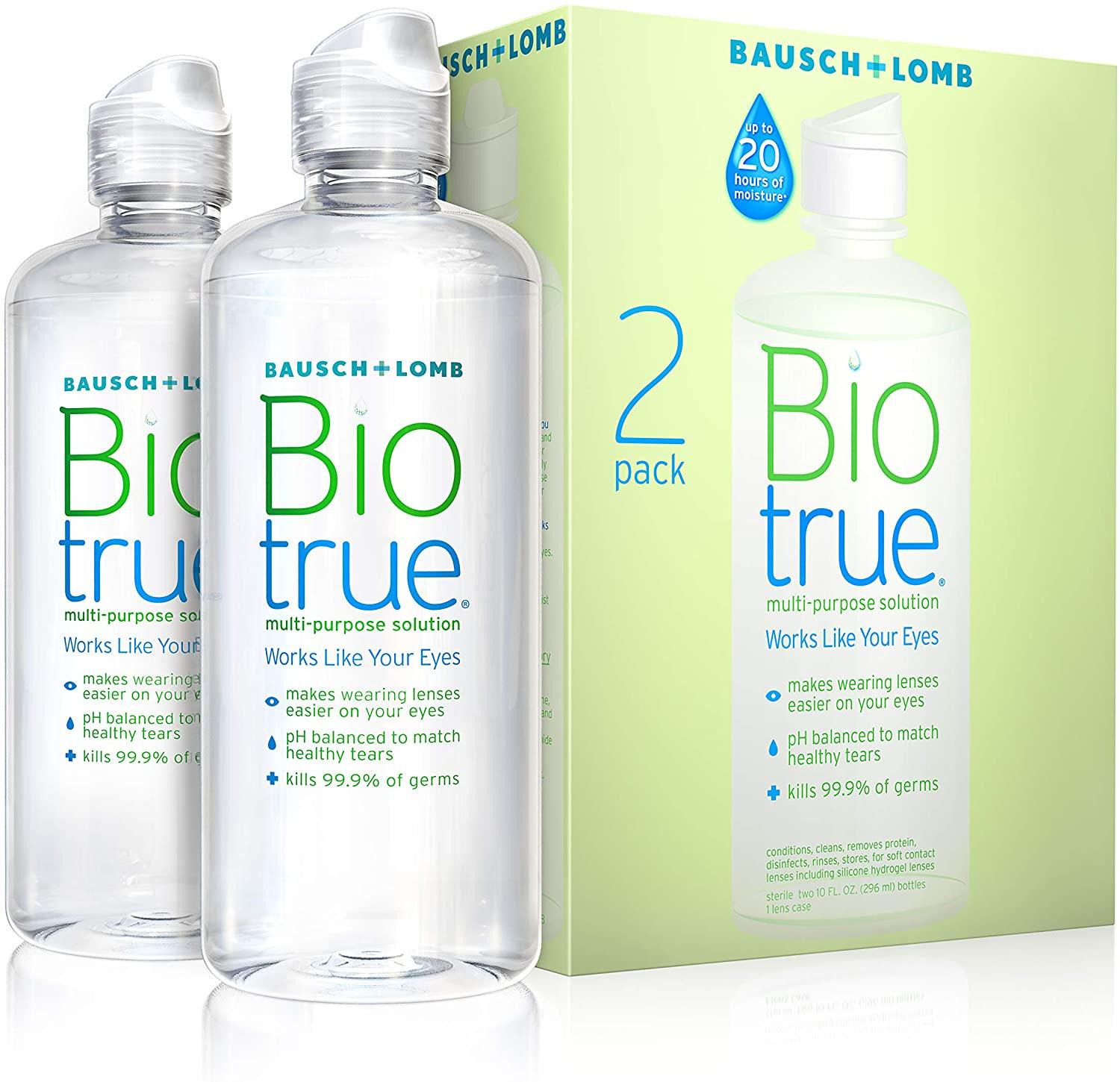 2 Bausch + Lomb Biotrue Soft Contact Lens Multi-Purpose Solution for $9.18 Shipped