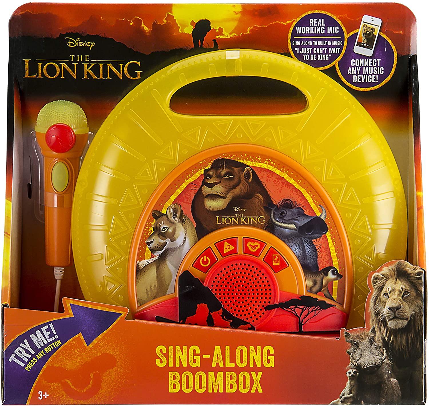 Lion King Sing Along Boombox with Microphone for $9.88