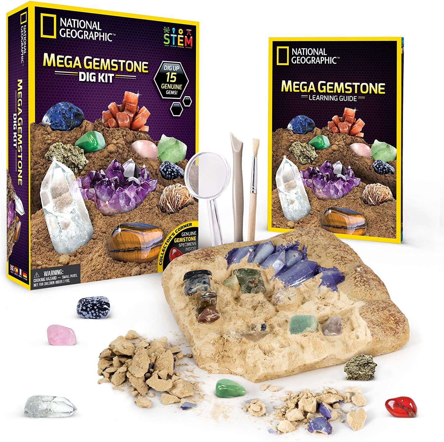 National Geographic Mega Gemstone Dig Kit for $15.99