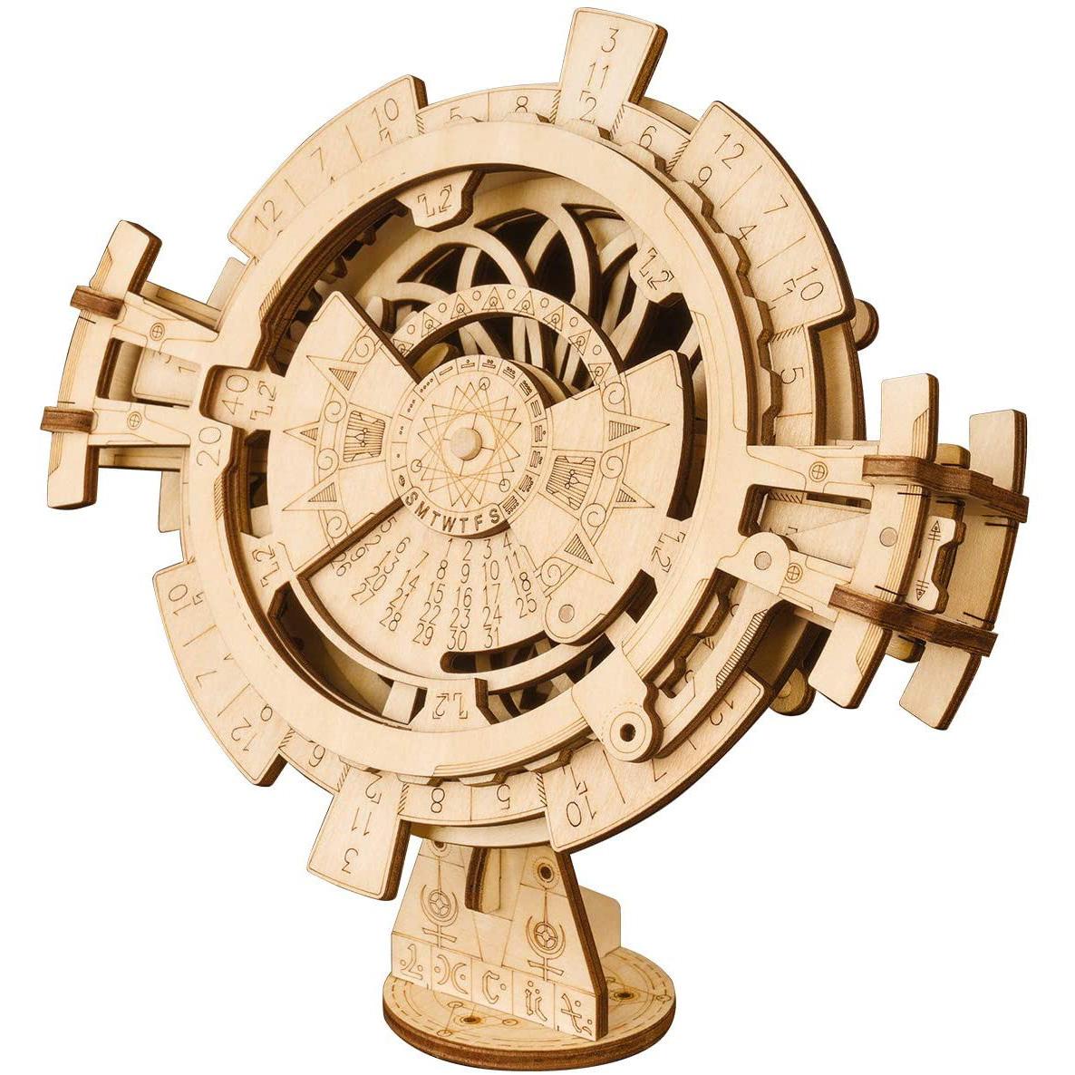Robotime 3D Wooden Mechanical Puzzle DIY Perpetual Calendar for $14.87