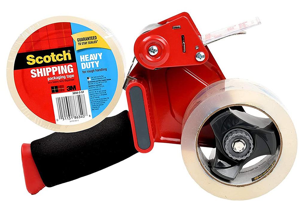 2 Scotch Heavy Duty Shipping Packaging Tape with Dispenser for $10.68 Shipped