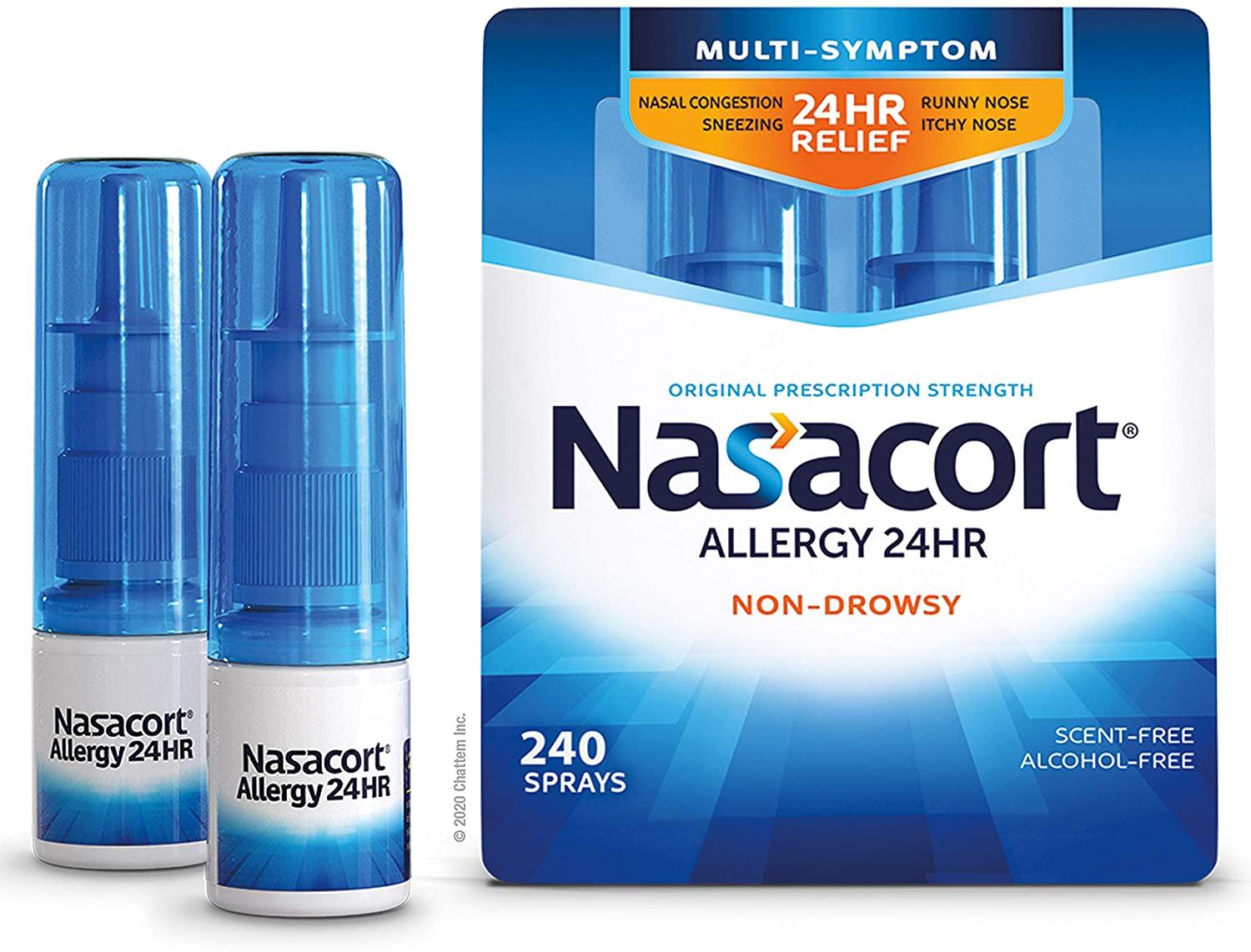 2 Nasacort Multi-Sympton 24Hr Nasal Allergy Relief for $16.15 Shipped