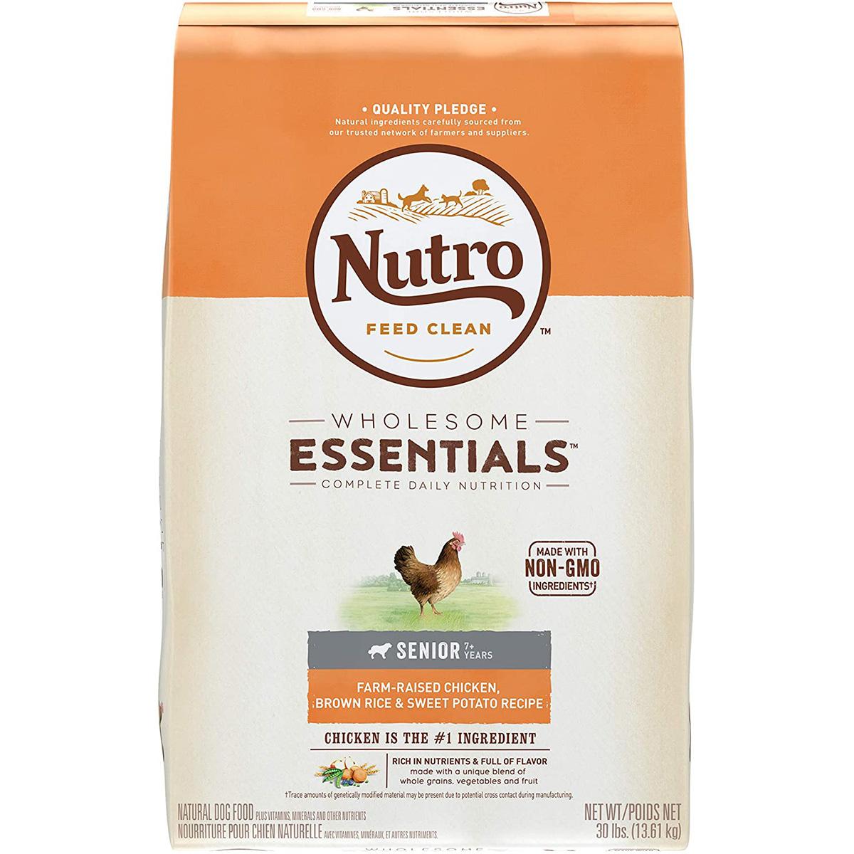 30lbs Nutro Wholesome Essentials Senior Dry Dog Food for $28.27 Shipped