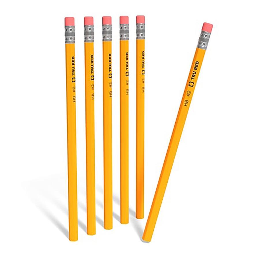 12 TRU RED 2.2mm Medium Lead Wooden Pencils for $0.50 Shipped