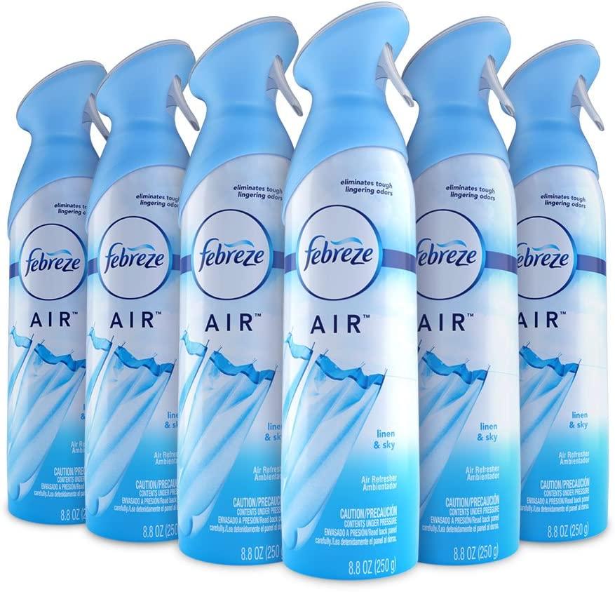 6 Febreze Air Freshener Odor Spray for $11.80 Shipped