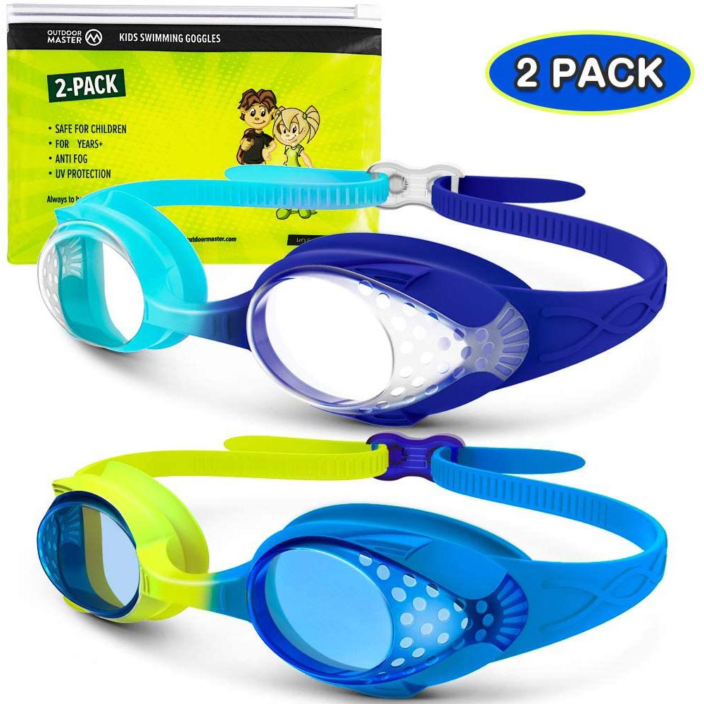 2 OutdoorMaster Kids UV Swim Goggles for $7.14