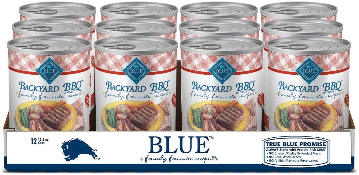 12 Blue Buffalo Family Recipes Backyard BBQ Canned Dog Food for $17.10 Shipped