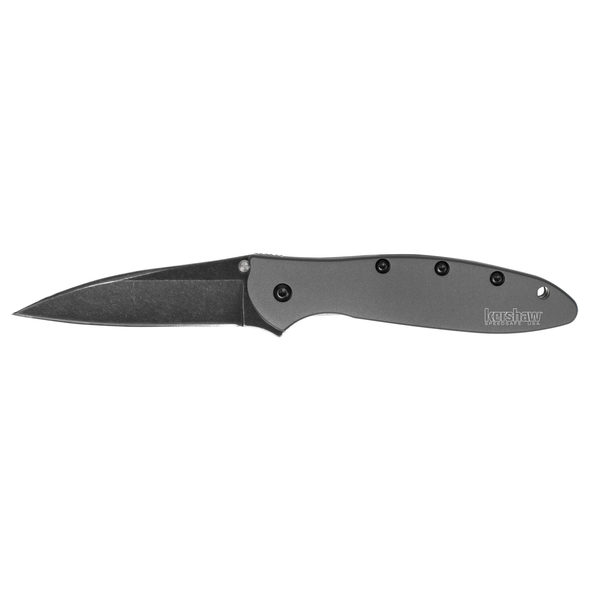Kershaw Leek 3in Gray Pocket Knife with Black Blade for $29.84