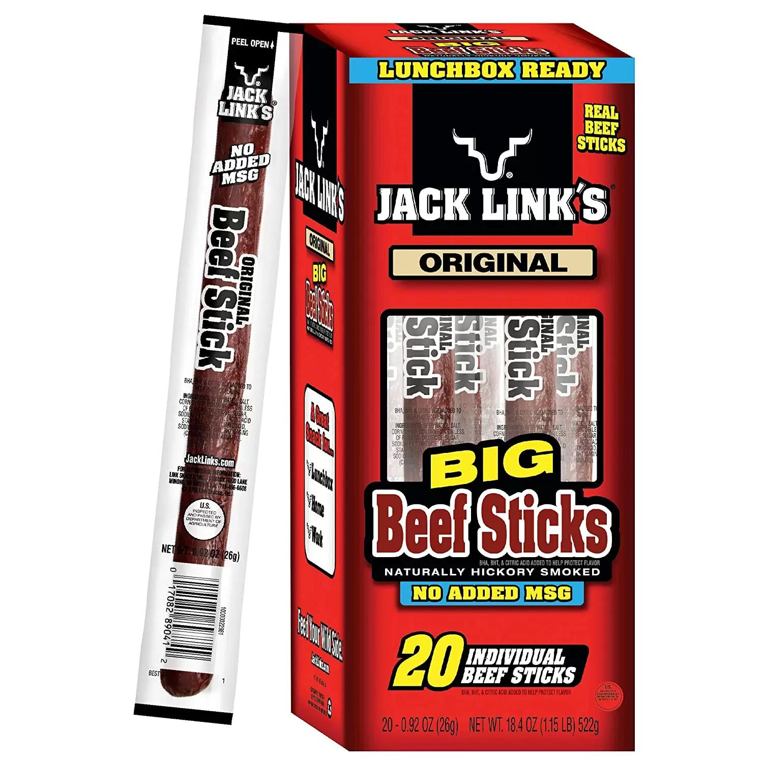 20 Jack Links Beef Sticks for $9.74