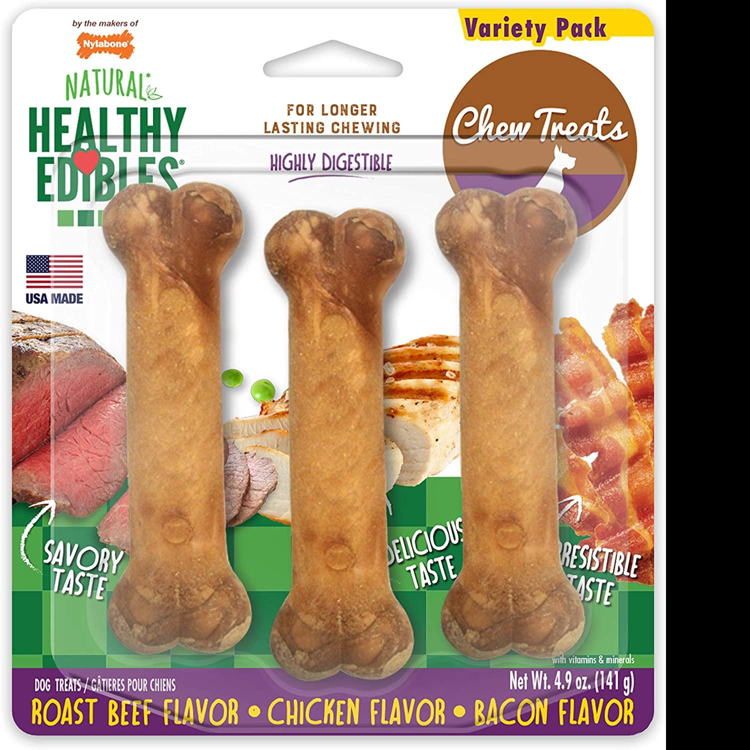 3 Nylabone Healthy Edibles Dog Chew Treats for $3.51 Shipped