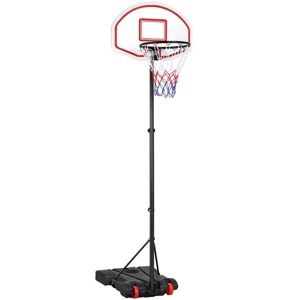 SmileMart 84in Height Adjustable Portable Basketball Hoop for $58.17 Shipped