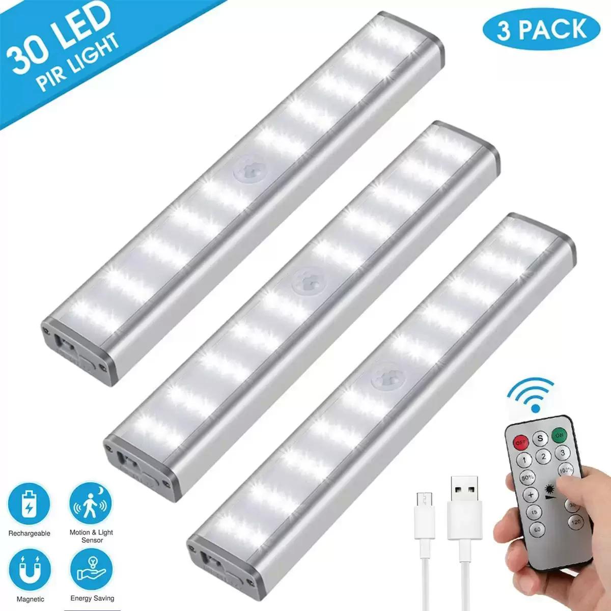 Closet or Under Cabinet 30 LED Lighting for $17.99 Shipped