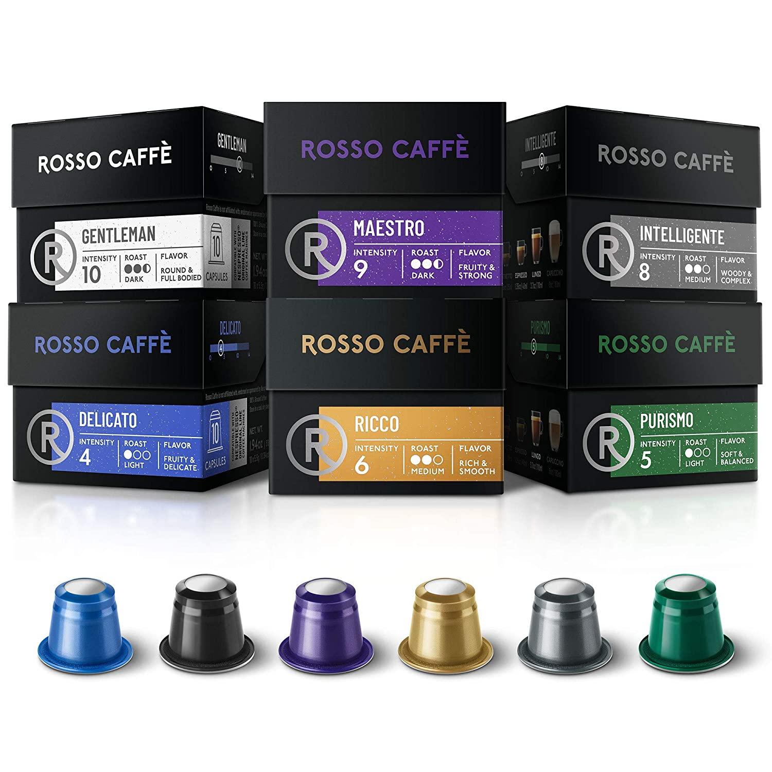 60 Rosso Espresso Coffee Nespresso Pods for 15.37 Shipped