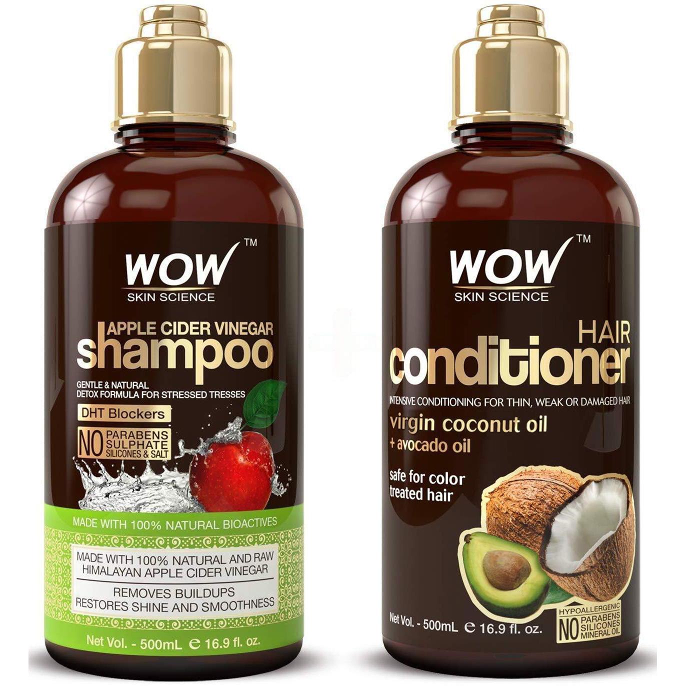WOW Apple Cider Vinegar Shampoo and Conditioner Set for $19.46
