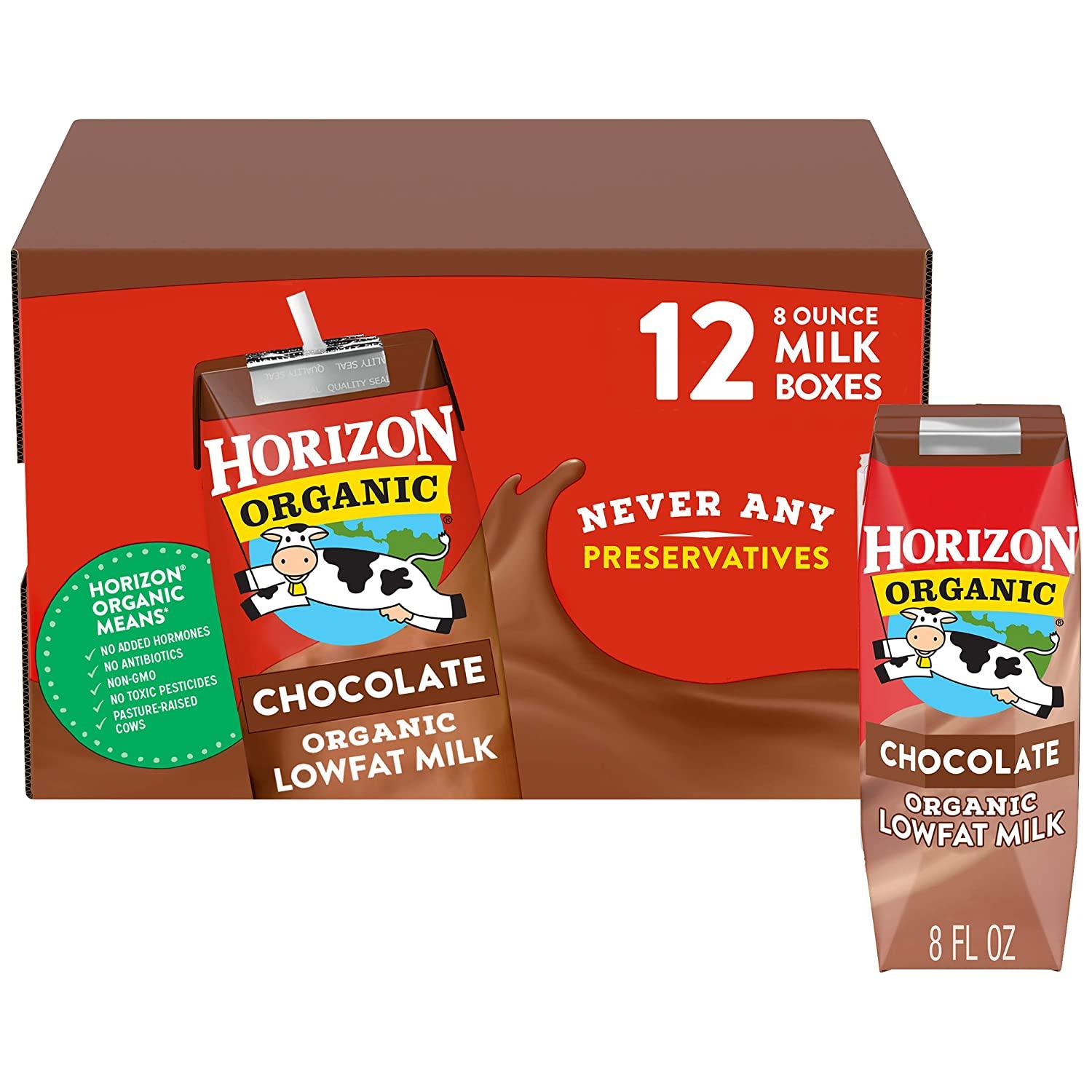 12 Horizon Organic Lowfat Chocolate Milk for $9.60 Shipped