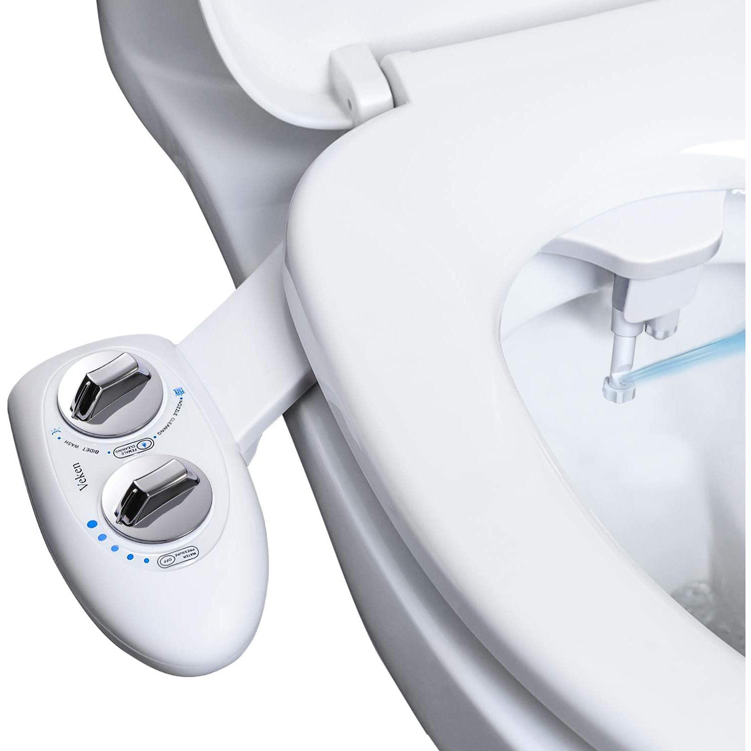 Veken Non-Electric Bidet Self-Cleaning Toilet Water Pressure for $29.99 Shipped