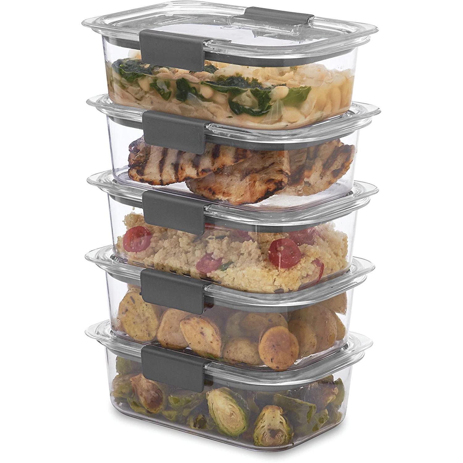 5 Rubbermaid Brilliance Food Storage Containers for $18.93